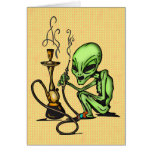 Alien and Water Pipe Card