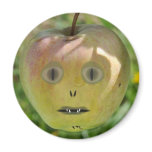 Alien Apple Magnet