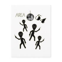 Alien Area 54 Postcard