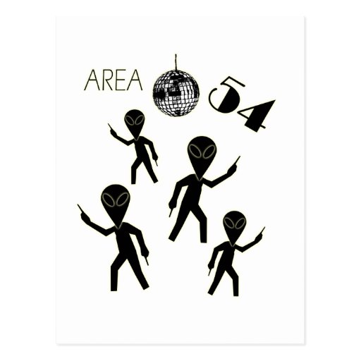Alien Area 54 Postcard