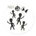 Alien Area 54 Sticker by thehatch Alien Area 54 Sticker