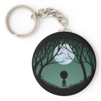 Alien Art Key Chain Extraterrestrial Gifts & Decor