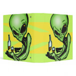 Alien At The Local Bar Vinyl Binder
