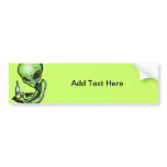 Alien At The Local Bar Bumper Stickers