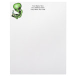 Alien At The Local Bar Personalized Letterhead