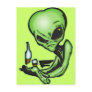 Alien At The Local Bar Postcards