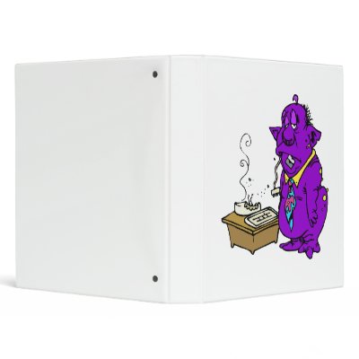 Alien ate my computer vinyl binders by alien_nation