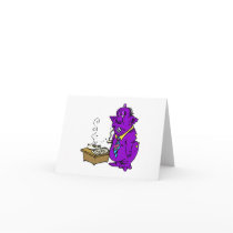 Alien ate my computer greeting card