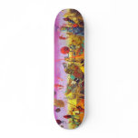 Alien Attack Street Art Skateboard