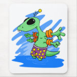 Alien Baby in Swimmies Mouse Pad