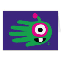 Alien Baby Tooth Greeting Card
