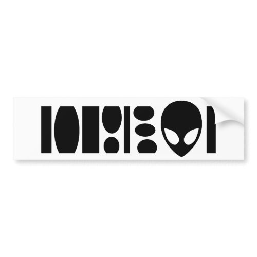 aLiEn BARCODE! bumpersticker