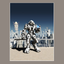 Alien Battle Droid - City Watch postcards