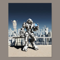 Alien Battle Droid - City Watch posters