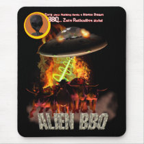 Alien BB-Q Mousepad by MDKgraphics Alien BB-Q Mousepad