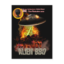 Alien BB-Q Postcard by MDKgraphics Alien BB-Q Postcard