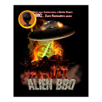 Alien BB-Q Poster posters