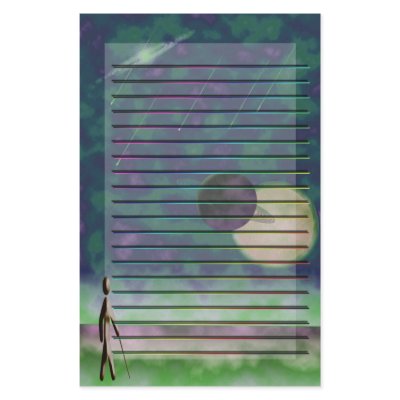 Alien Beaches 1 Personalized Stationery by SuanSKatra