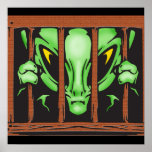 Alien Behind Bars Posters