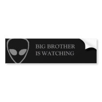 alien big brother is watchin bumper stickers