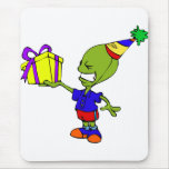 Alien Birthday Boy Mousepad