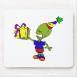 Alien Birthday Boy Mouse Pad