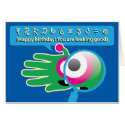 Alien birthday card