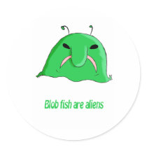 Alien blob stickers