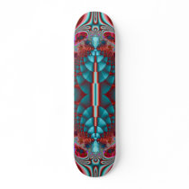 Alien Blue Scale Skateboard