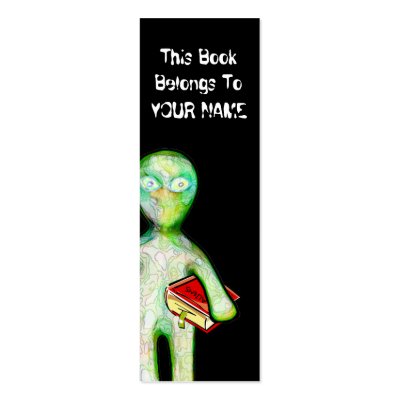aLiEn BOOKMARK! Business Card Template by BitsOfWhimsy