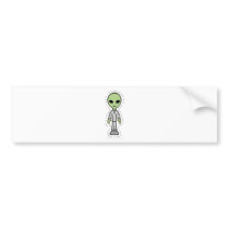 ALIEN BUMPER STICKERS