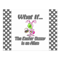 alien bunny postcards