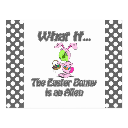 alien bunny postcards