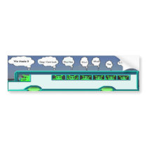 Alien Bus Bumper Sticker bumper stickers