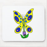 Alien Butterfly Mouse Pads
