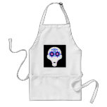 alien candy skull aprons