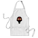 alien candy skull aprons