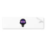 alien candy skull bumper sticker
