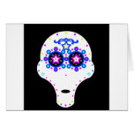 alien candy skull cards