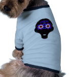 alien candy skull dog t-shirt