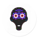 alien candy skull stickers