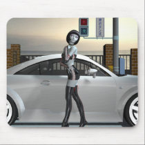 alien car model mousepads