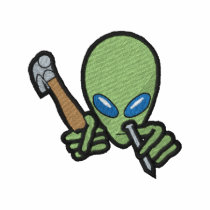 Alien Carpenter embroidered shirts by ZazzleEmbroidery Alien Carpenter embroidered shirts