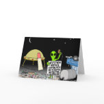 Alien Cartoon - Eviction Cartoon cards