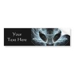 Alien Cat. Mystical Fantasy Art Fractal. Bumper Sticker
