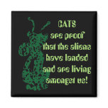 Alien Cats Refrigerator Magnet