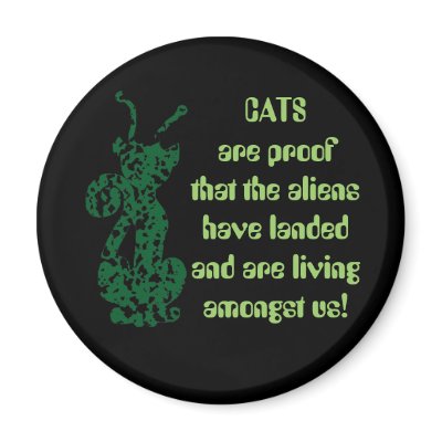 Alien Cats Magnets by CrazyCatLadies