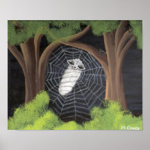Alien Caught in a Spiders Web Posters