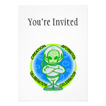 Alien Celebration Card