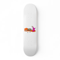 Alien chased by rover skate boards